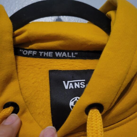 Vans Hoodie In Our Hands Pullover Golden Yellow Size Medium Skater Streetwear - Picture 11 of 16